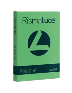 Carta RISMALUCE 140gr A4 200fg verde 60 FAVINI A65D204 FAVINI COLORATA