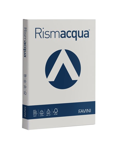 Carta RISMACQUA 140gr A4 200fg ghiaccio 12 FAVINI A65U204 FAVINI COLORATA