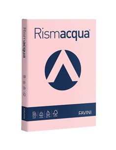Carta RISMACQUA 200gr A3 125fg rosa 10 FAVINI A67S113 FAVINI COLORATA