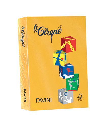 Carta LECIRQUE A4 80gr 500fg giallo oro 201 FAVINI A71H504