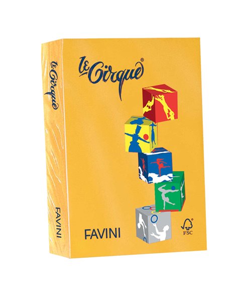Carta LECIRQUE A4 80gr 500fg giallo oro 201 FAVINI A71H504
