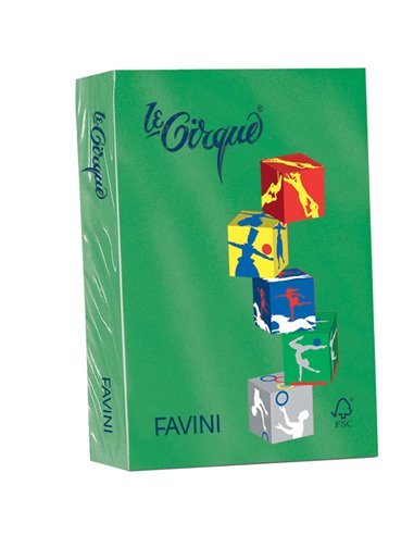 Carta LECIRQUE A4 80gr 500fg verde bandiera 208 FAVINI A71D504