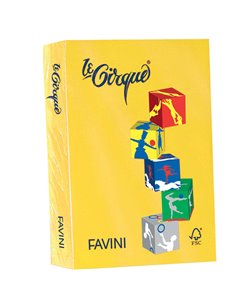 Carta LECIRQUE A4 160gr 250fg giallo zolfo 200 FAVINI A74L304