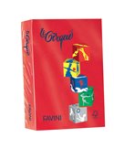 Carta LECIRQUE A4 160gr 250fg rosso scarlatto 209 FAVINI A74C304