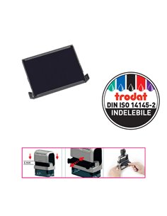 TAMPONE INCHIOSTRO TRODAT PRINTY 6/4927 NERO 74185. TRODAT INCHIOSTRO PER TIMBRI-TAMPONI