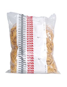 ELASTICO GOMMA GIALLO Ø40 SACCO DA 1KG E040 VIVA ELASTICI