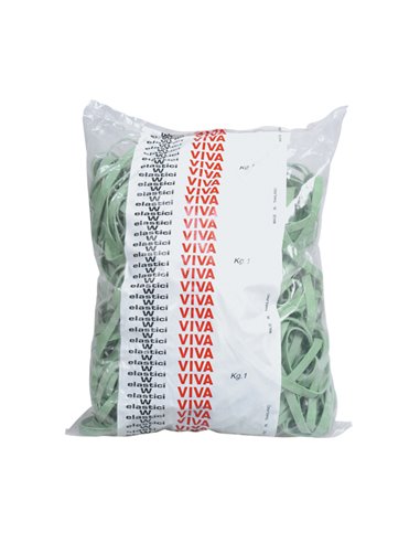 ELASTICO FETTUCCIA VERDE Ø150 T8 SACCO DA 1KG F8X150