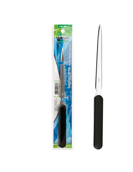 TAGLIACARTE ACCIAIO 19CM IMPUGNATURA IN ABS ART.084 084 LEBEZ ACCESSORI PER PACCHI E BUSTE