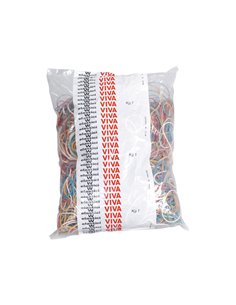 ELASTICO GOMMA 1KG MISURE ASSORTITE A1000 VIVA ELASTICI