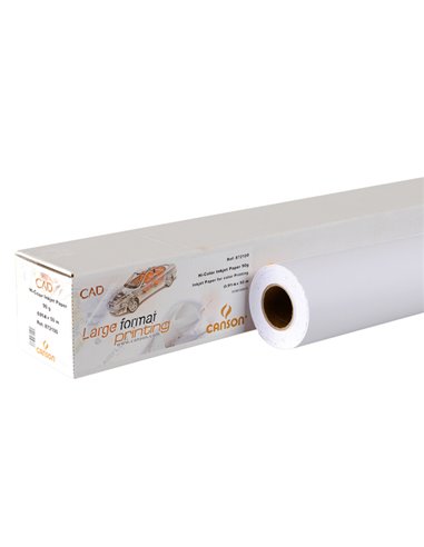 CARTA INKJET PLOTTER 914MM(36") X 50MT 90GR HICOLOR OPACA CANSON 200872100 CANSON BIANCA