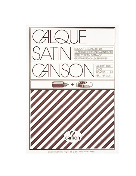 BLOCCO CARTA LUCIDA MANUALE A4 50FG 90GR CANSON C200757201 CANSON CARTA DISEGNO TECNICO