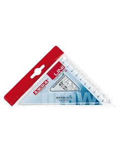SQUADRA UNI ARDA 45° 15CM 28715SS 2