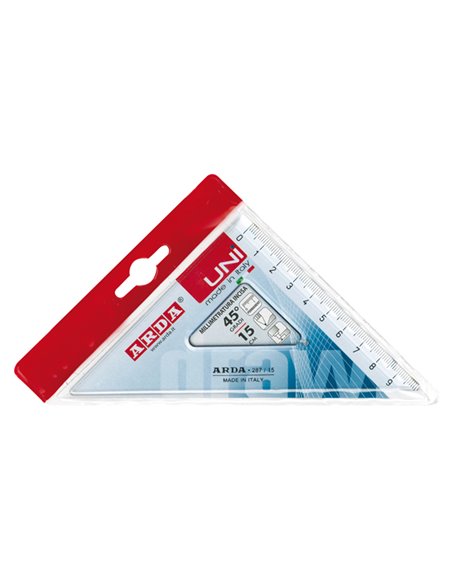 SQUADRA UNI ARDA 45° 15CM 28715SS