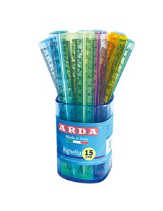 BARATTOLO 50 RIGHELLI 15CM STRETTI TRASP.COLORATI 282C ARDA RIGHE-RIGHELLI