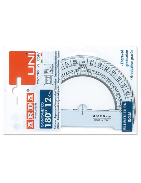 GONIOMETRO UNI ARDA 180° 12CM 284SS