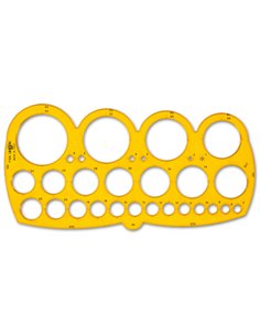 MASCHERA ARDA CERCHI C/SMUSSO 1/55MM 7126 ARDA MASCHERE-NORMOGRAFI