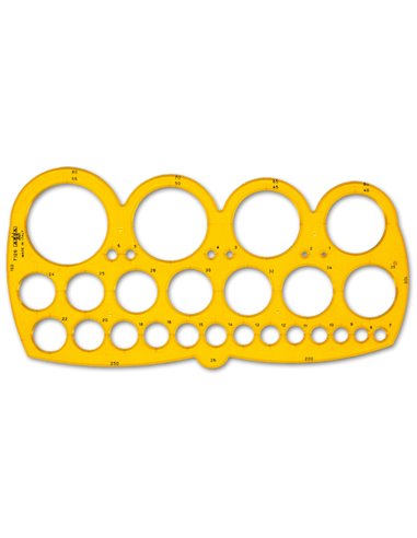 MASCHERA ARDA CERCHI C/SMUSSO 1/55MM 7126 ARDA MASCHERE-NORMOGRAFI