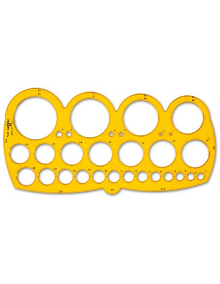 MASCHERA ARDA CERCHI C/SMUSSO 1/55MM 7126 ARDA MASCHERE-NORMOGRAFI