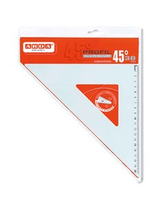 SQUADRA PROFIL ALLUMINIO 45° 30CM ARDA 18032 ARDA SQUADRE