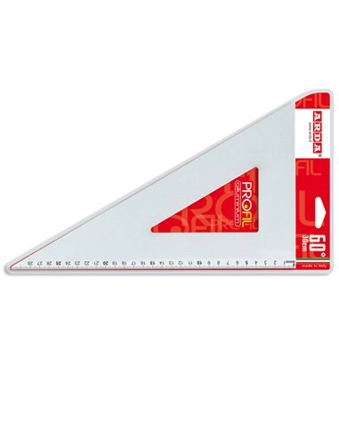 SQUADRA PROFIL ALLUMINIO 60° 30CM ARDA 18132 ARDA SQUADRE