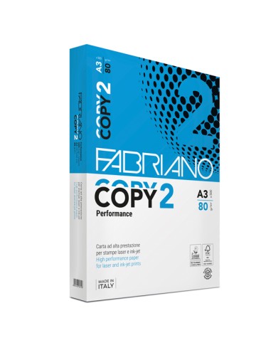 CARTA COPY2 A3 80GR 500FG PERFORMANCE FABRIANO COPY2-A3 FABRIANO 70/80gr BIANCA