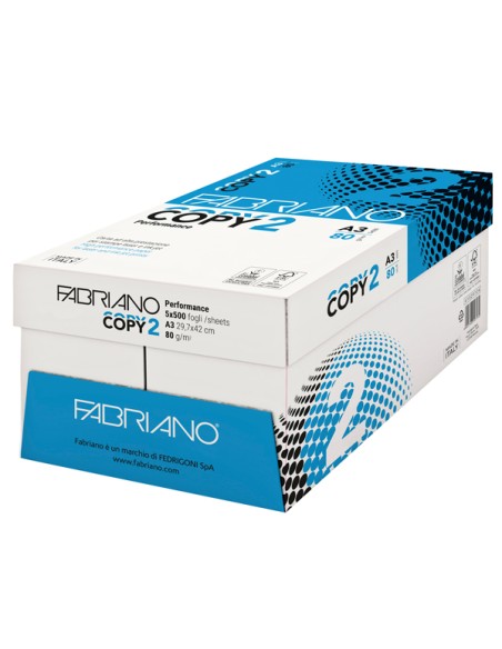 CARTA COPY2 A3 80GR 500FG PERFORMANCE FABRIANO COPY2-A3 FABRIANO 70/80gr BIANCA