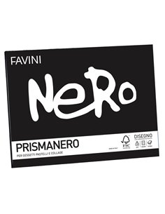 Album PRISMANERO 10fg 128gr 24x33cm monoruvido FAVINI A12A244