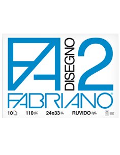 ALBUM P.M. FABRIANO2 (24X33CM) 10FG 110GR RUVIDO 04004105 FABRIANO ALBUM DISEGNO BIANCO