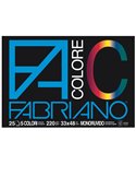 BLOCCO FACOLORE (33X48CM) 25FG 220GR 5 COLORI FABRIANO 65251533