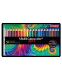 Astuccio metallo 36 pastelli Stabilo AQUACOLOR 1636 1636-5