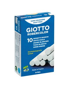 SCATOLA 10 GESSETTI TONDI BIANCO GIOTTO 538700 GIOTTO GESSETTI-CARBONCINO