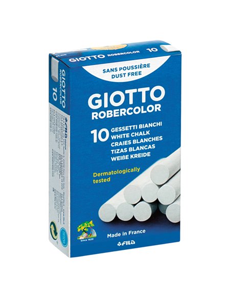 SCATOLA 10 GESSETTI TONDI BIANCO GIOTTO 538700 GIOTTO GESSETTI-CARBONCINO