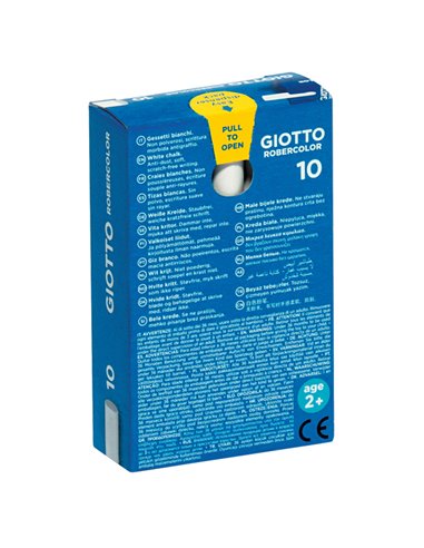 SCATOLA 10 GESSETTI TONDI BIANCO GIOTTO 538700 GIOTTO GESSETTI-CARBONCINO