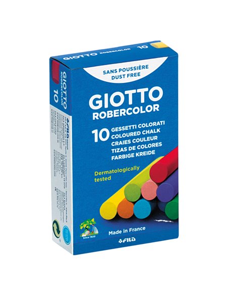 SCATOLA 10 GESSETTI TONDI COLORATI GIOTTO 538900 GIOTTO GESSETTI-CARBONCINO