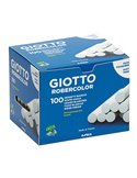 SCATOLA 100 GESSETTI TONDI BIANCO GIOTTO 538800