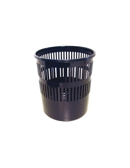 CESTINO GETTACARTE 12LT NERO TRAFORATO 4119 ARDA 4119N
