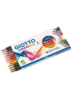 ASTUCCIO 12 PASTELLI SUPERMINA GIOTTO F235400 GIOTTO PASTELLI COLORATI 2