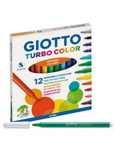 ASTUCCIO 12 PENNARELLI TURBOCOLOR GIOTTO 416000