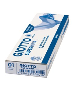 Pastello Giotto Supermina monocolore bianco 01 239001 GIOTTO PASTELLI COLORATI 2