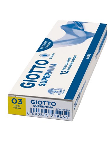 Pastello Giotto Supermina monocolore giallo 03 239003