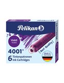 SCATOLA 6 CARTUCCE INCHIOSTRO TP/6 VIOLA PELIKAN 4001 400142568