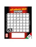 Etichetta adesiva bianca tonda Ø14mm (10fogli x 63etichette) Markin 10005
