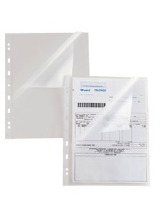 25 BUSTE FORATE A L 22X30 ATLA-150A (APERTA SU 2 LATI) SEI ROTA 662216 SEI ROTA CARTELLINE APERTE SU DUE LATI