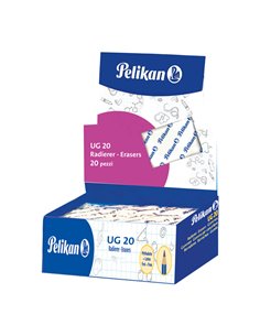 BOX 20 GOMMA-PANE PELIKAN UG20 BIANCA 300028129 PELIKAN GOMME