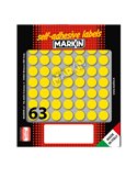 Etichetta adesiva giallo tonda Ø14mm (10fogli x 63etichette) Markin 10005GI