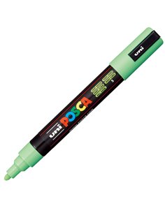 Marcatore UNI POSCA PC5M p.media 1,8-2,5mm verde chiaro UNI MITSUBISHI M PC5M VC UNI MITSUBISHI A BASE D'ACQUA