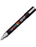 Marcatore UNI POSCA PC5M p.media 1,8-2,5mm argento UNI MITSUBISHI M PC5M ARG
