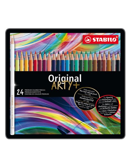 Astuccio metallo 24 pastelli STABILO ORIGINAL 8774 8774-6 STABILO PASTELLI COLORATI