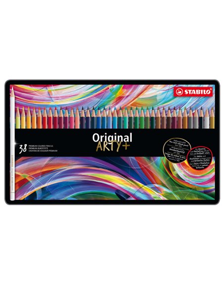 Astuccio metallo 38 pastelli STABILO ORIGINAL 8778 8778-6