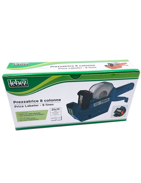 PREZZATRICE PRIMA LEBEZ 1BANDA 8COLONNE CON €URO ART.200 200 LEBEZ PREZZATRICI-CONSUMABILI